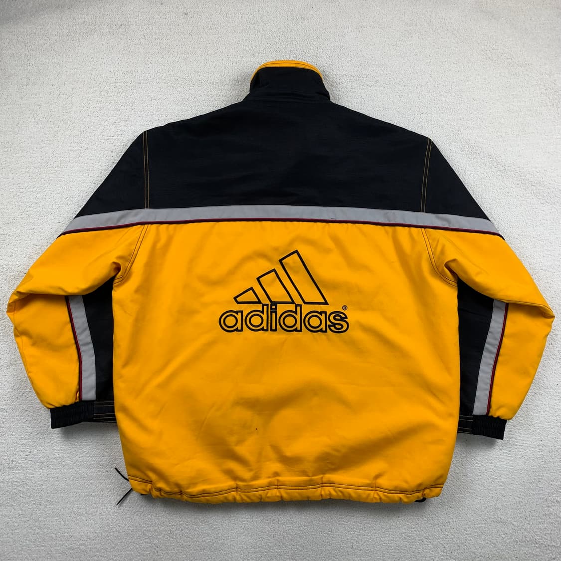 아디다스 올드스쿨 퍼포먼스 빅로고 폴리쉘 점퍼 옐로우/블랙 상품이미지3