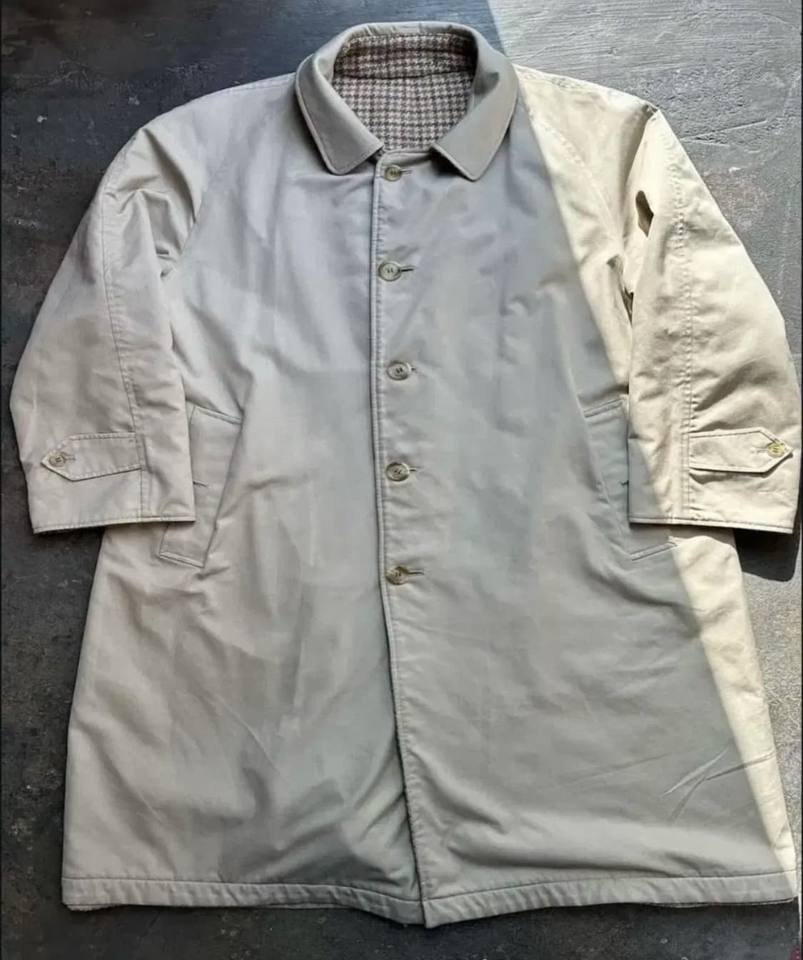 80s 빈티지 Burberry's  버버리 리버시블 코트 상품이미지4