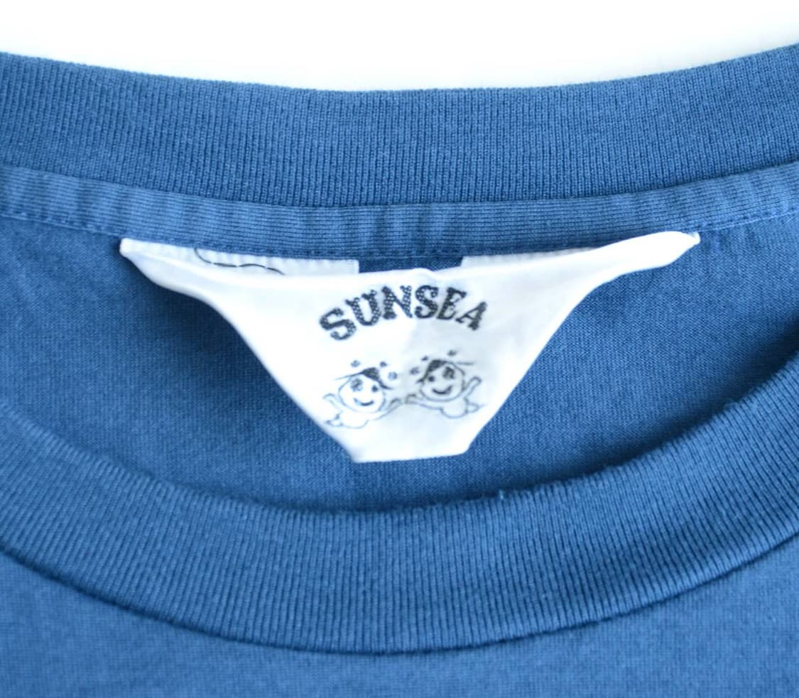 SUNSEA 선시 인디고 레이어드 티셔츠 상품이미지5