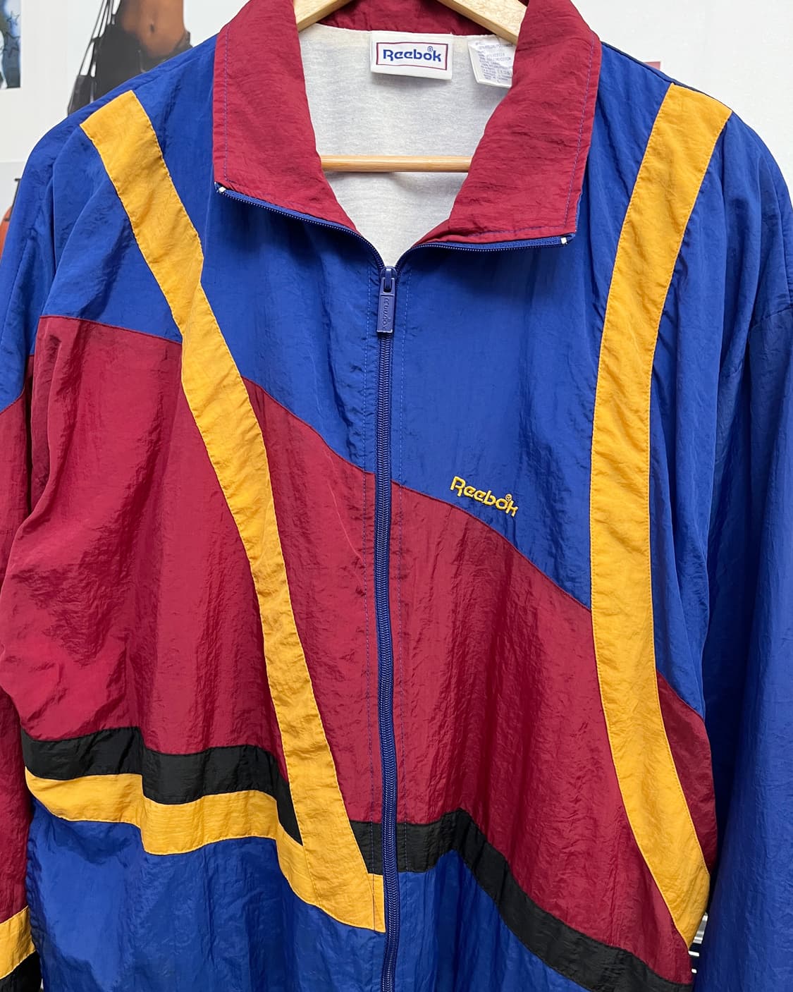 리복 00s 올드스쿨 배색 바람막이 자켓 상품이미지6