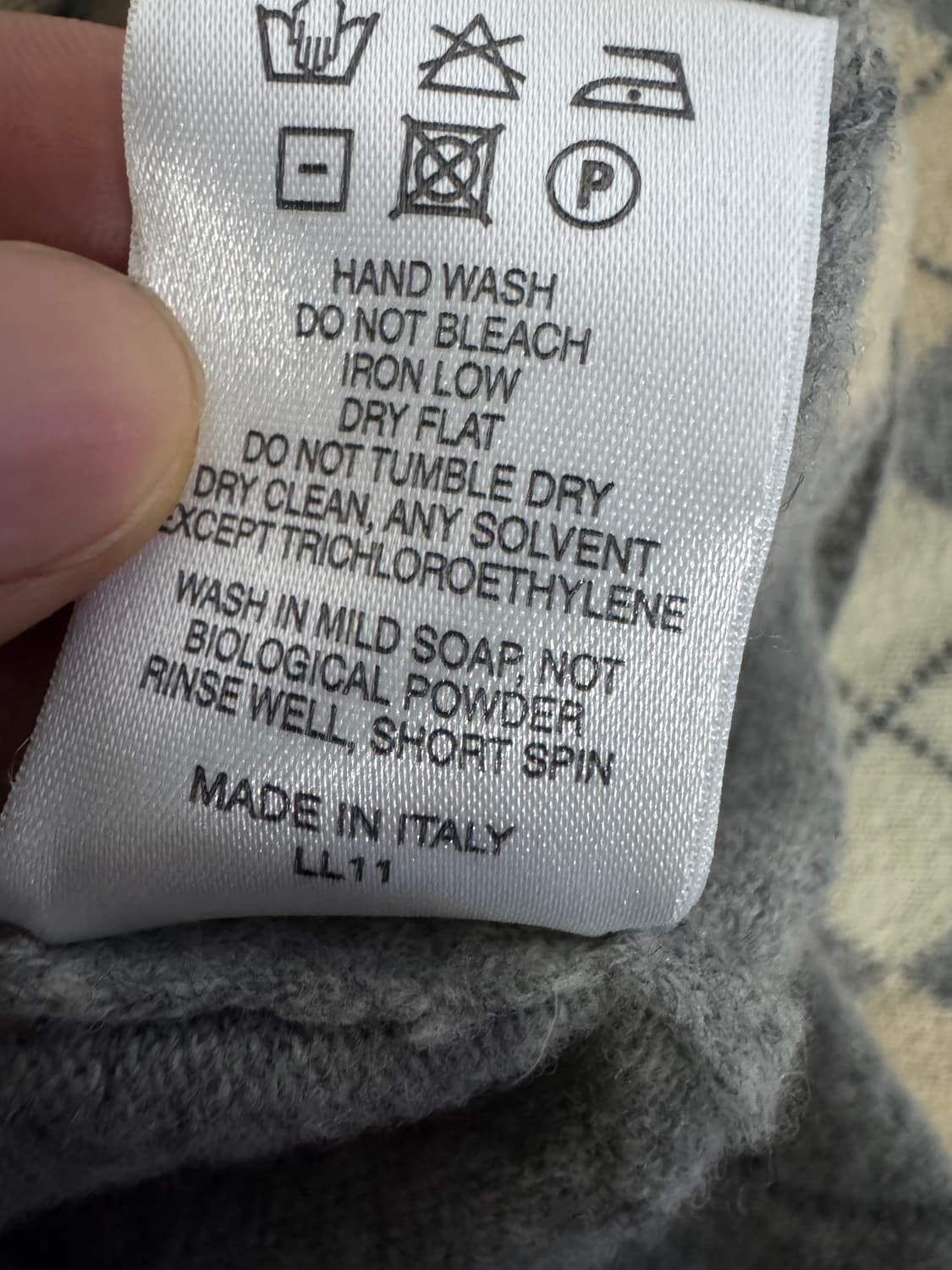 여성 버버리 런던 귀여운 아가일 반팔 니트 S ~ M 상품이미지5