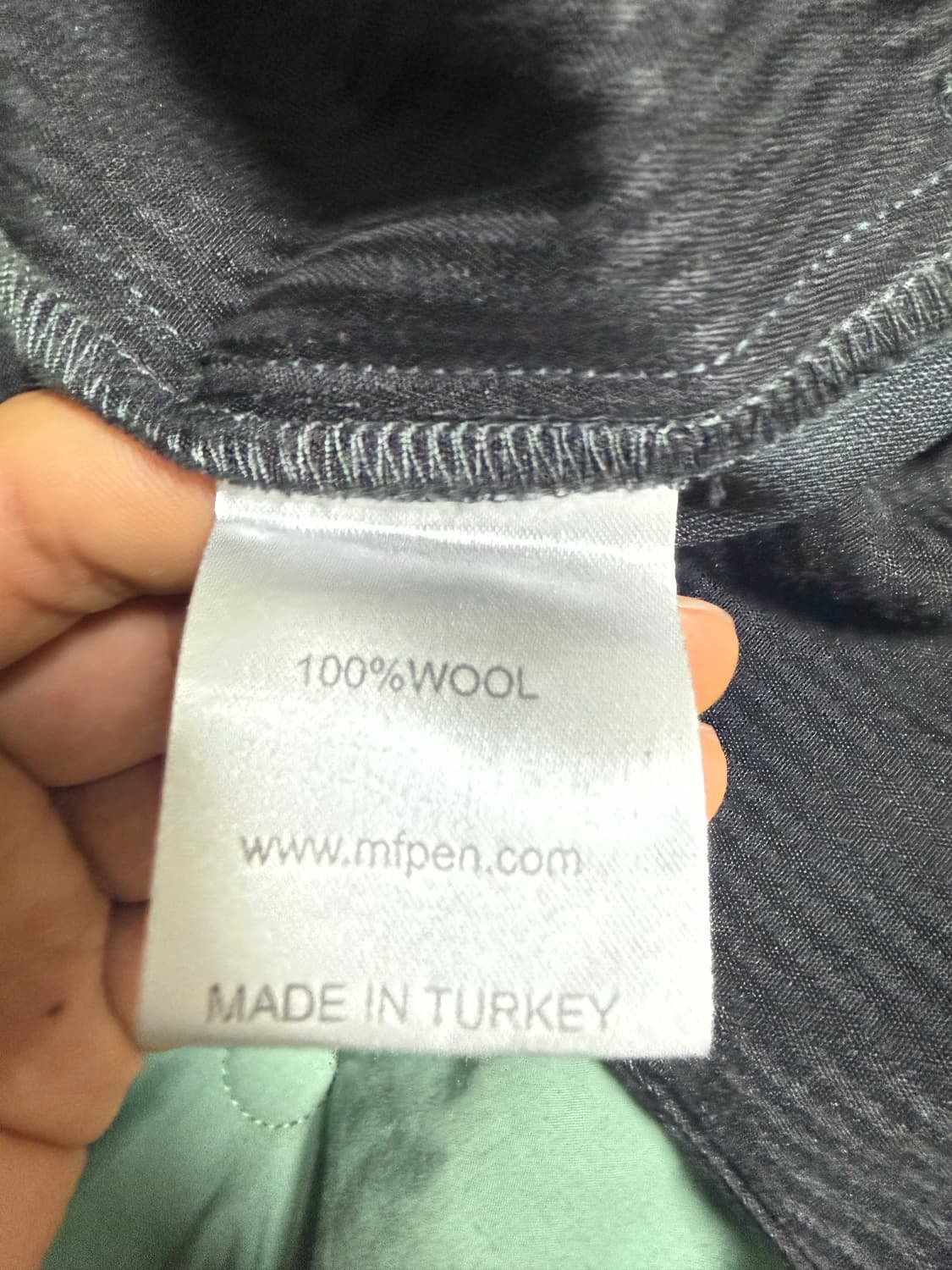 mfpen 클래식 트라우저 블랙 트로피컬 울 M사이즈 상품이미지6