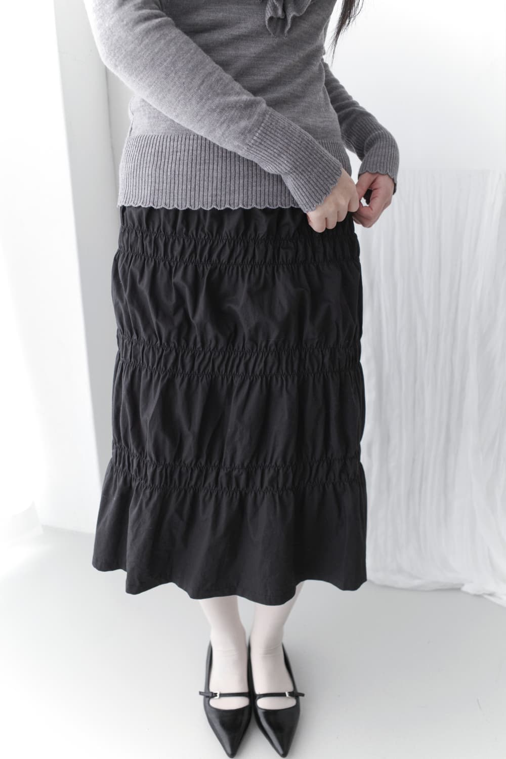 shirring skirt  상품이미지5