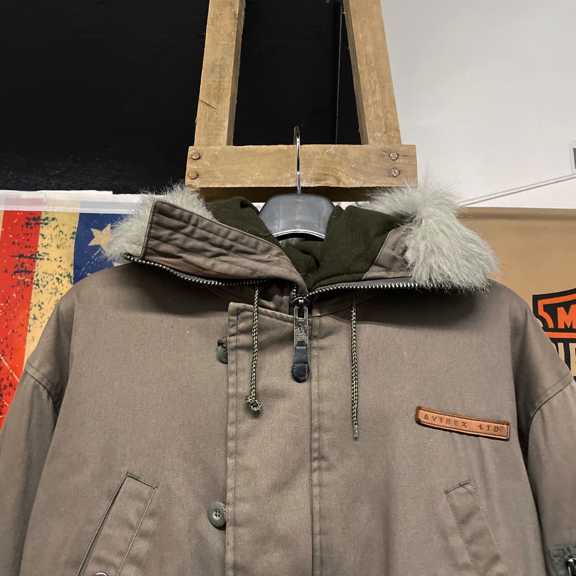 아비렉스 N3B 퍼 후드 스노클 야상 자켓 밀리터리 파카 상품이미지3