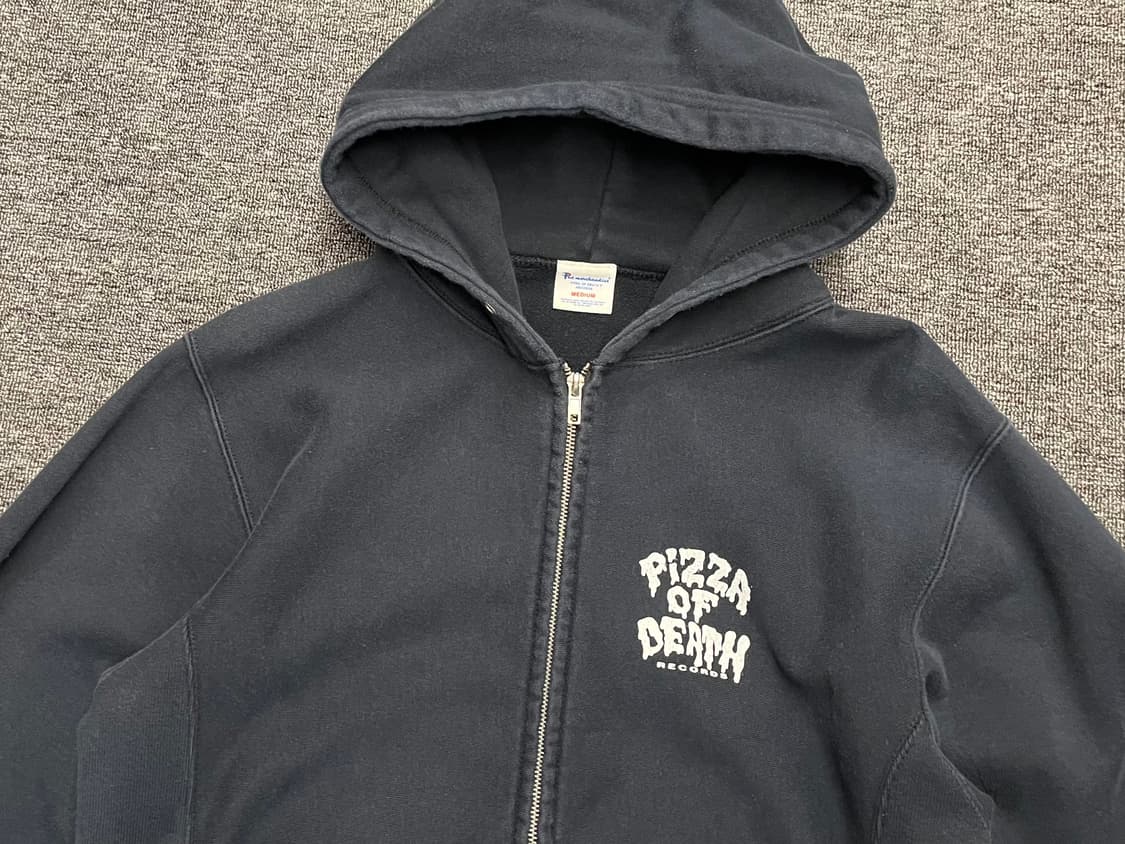 [95] 피자오브데스 레코드 집업후드 M  상품이미지2