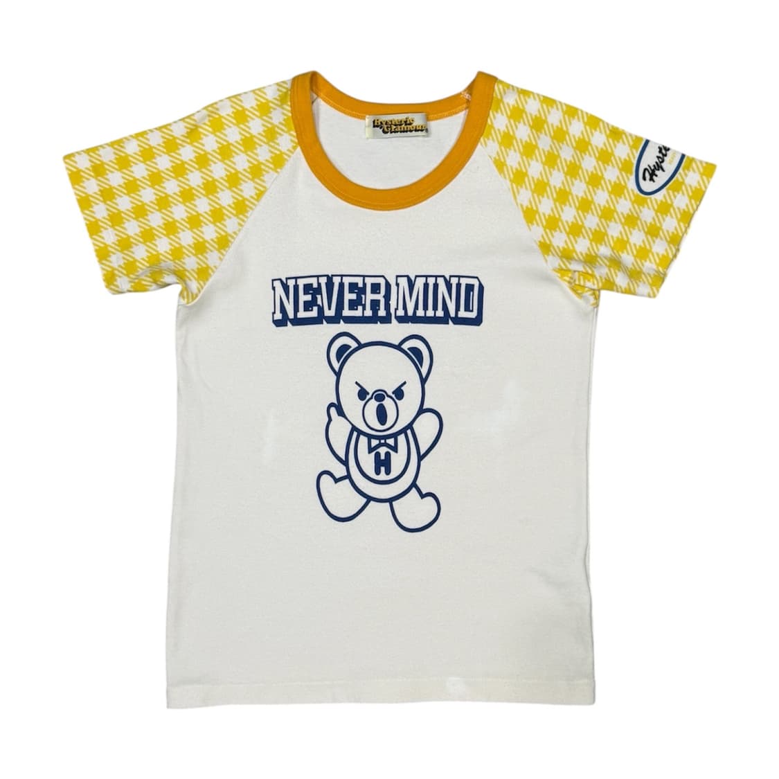 히스테릭 글래머 아카이브 퍽베어 체크 패턴 반팔 티셔츠 상품이미지1