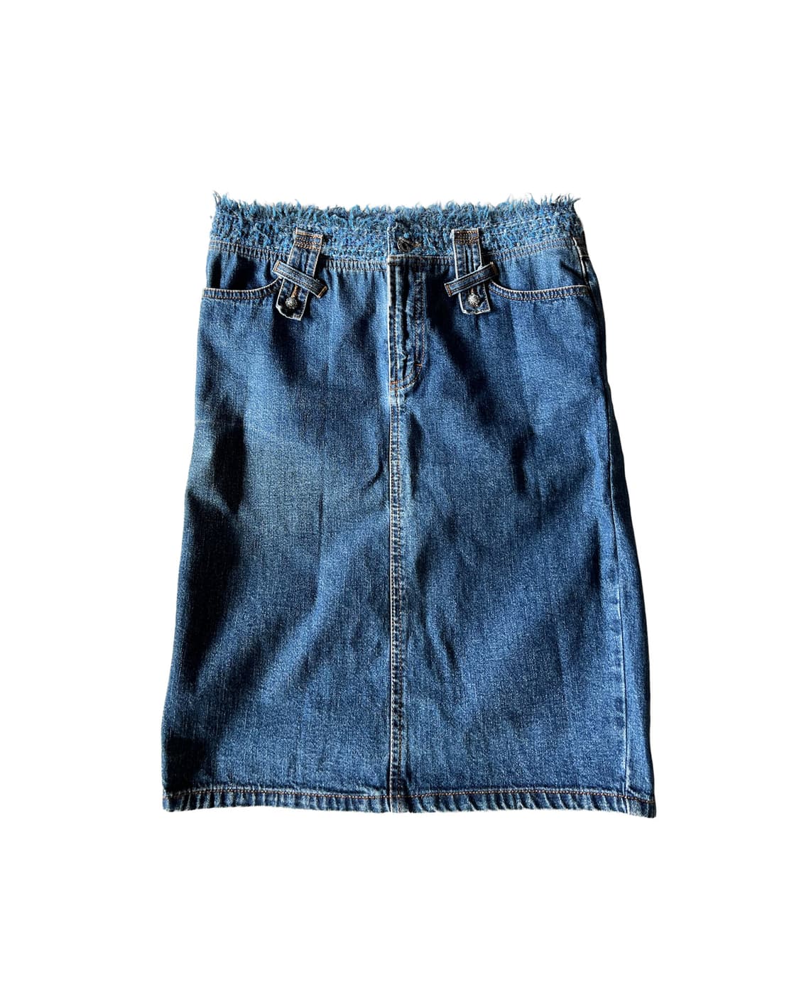 D&G tweed-fringe denim skirt 상품이미지5