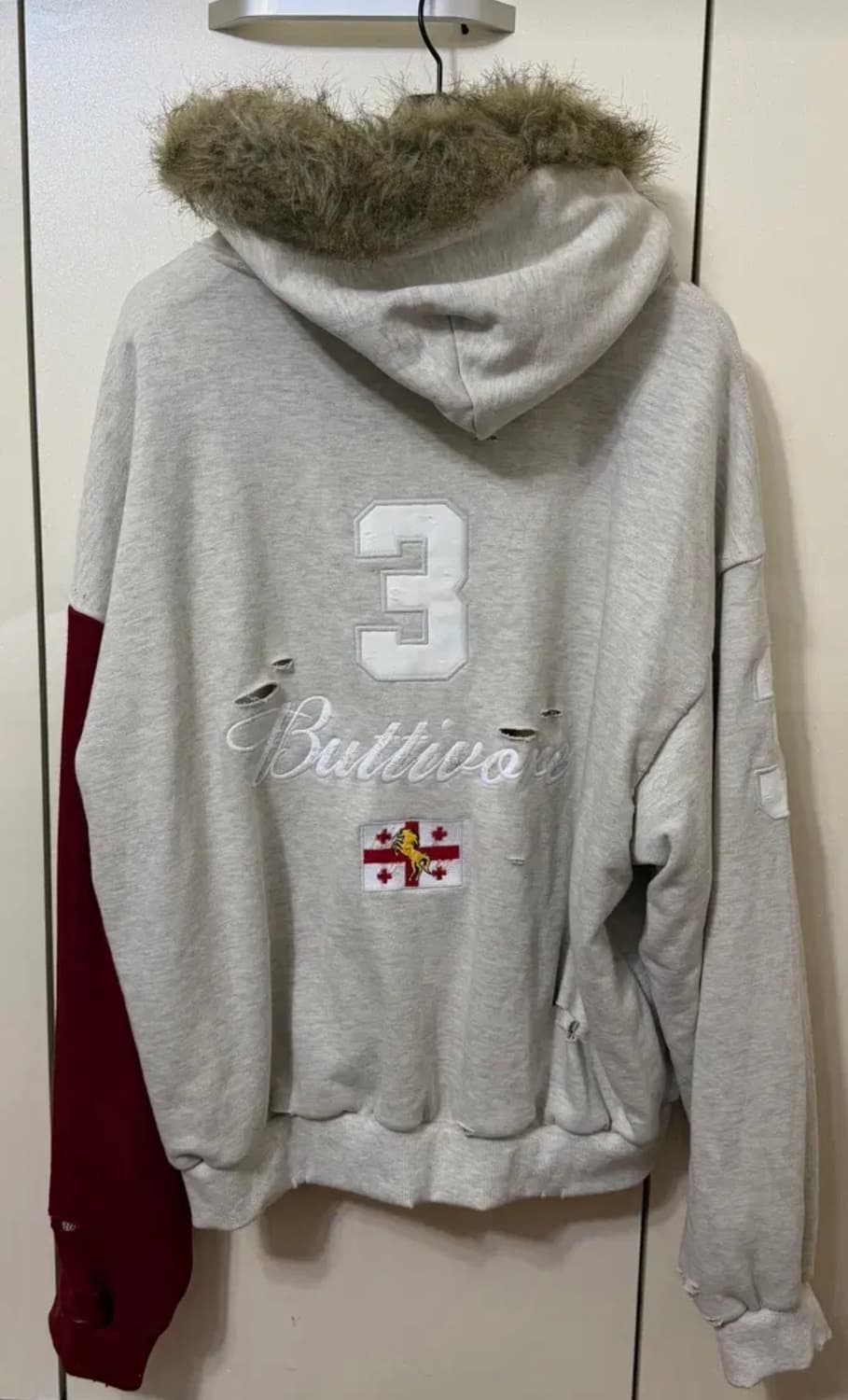 [2] 프로토콜인덱스 버티보어 퍼 리닝 집 후드 오트밀 멜란지 상품이미지3