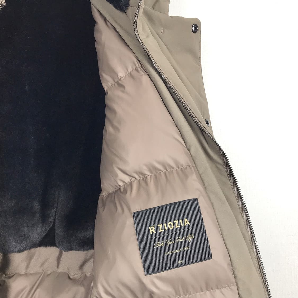 지오지아 이중 플라켓 구스다운 패딩코트 남성105 상품이미지8