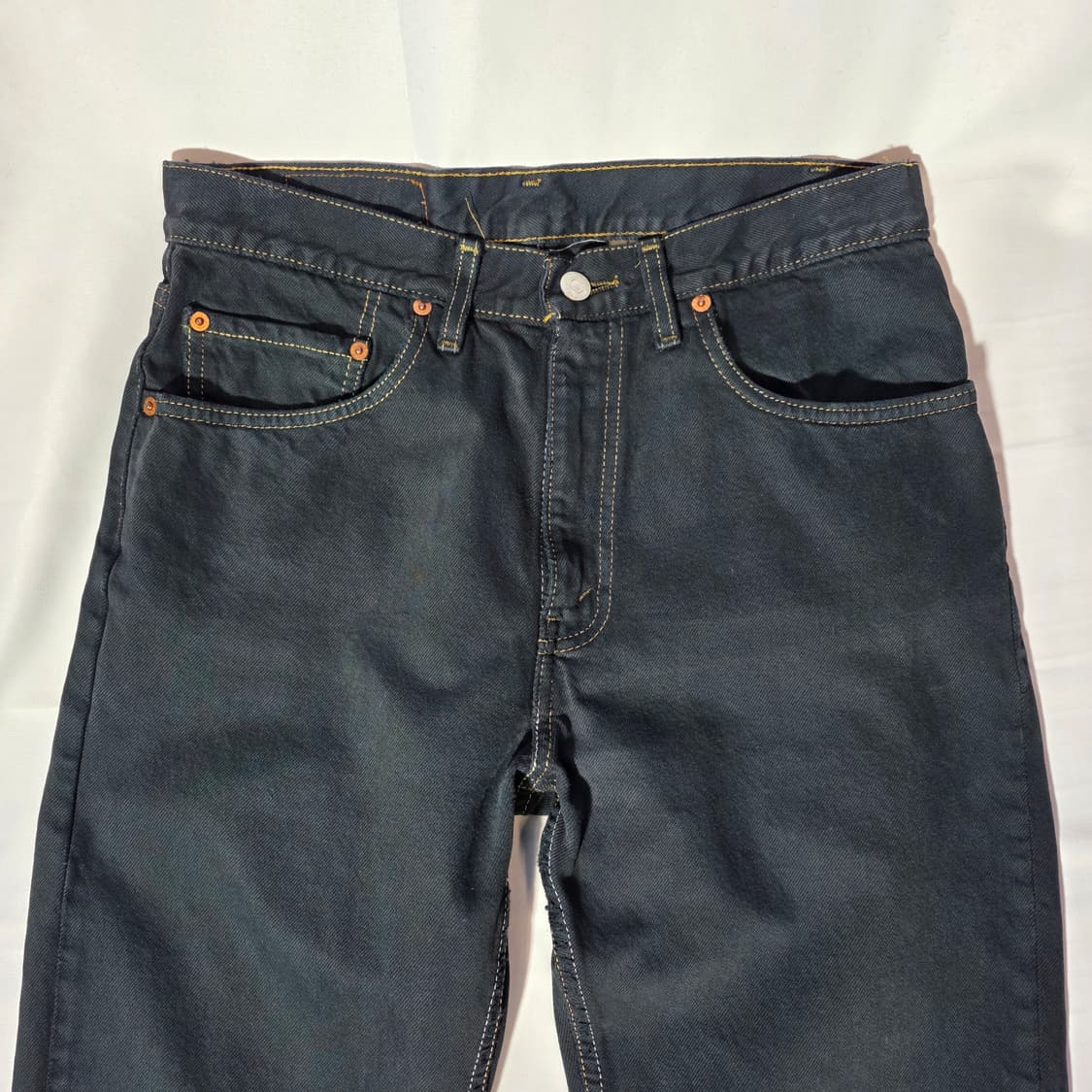 [W32L34]00s 리바이스 505 블랙 데님 팬츠 상품이미지2