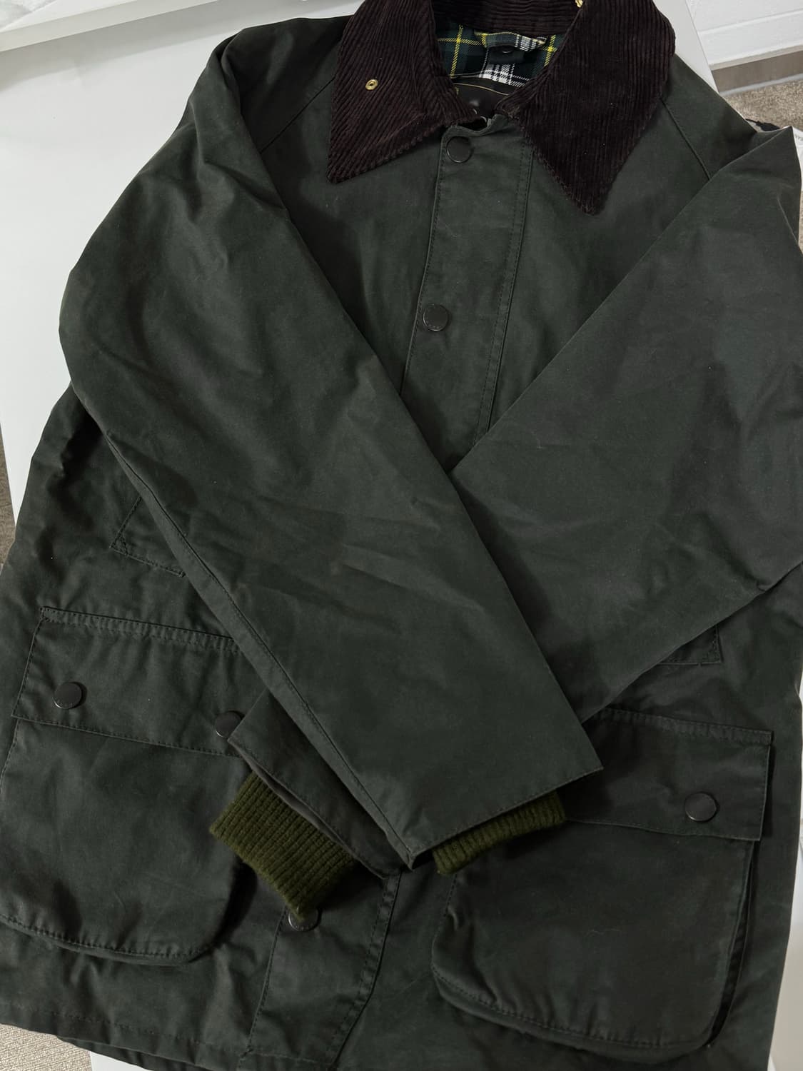 Barbour 바버 왁스 자켓 비데일 세이지 상품이미지6