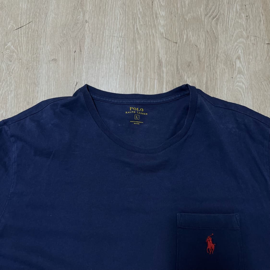 폴로 랄프로렌 스몰포니 로고 포켓 반팔 티셔츠 [네이비] L/100 상품이미지2