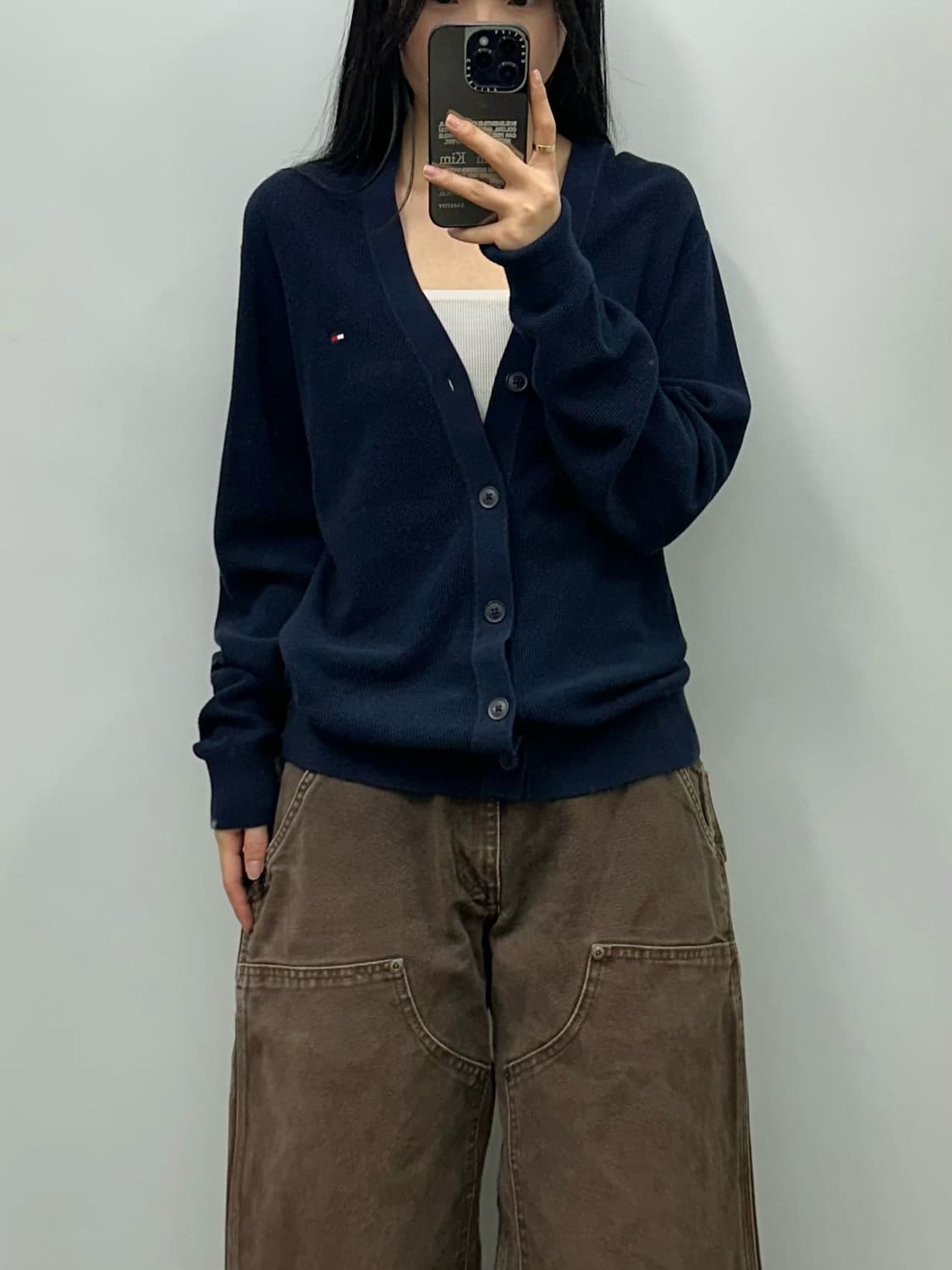타미힐피거 네이비 니트 가디건 상품이미지1