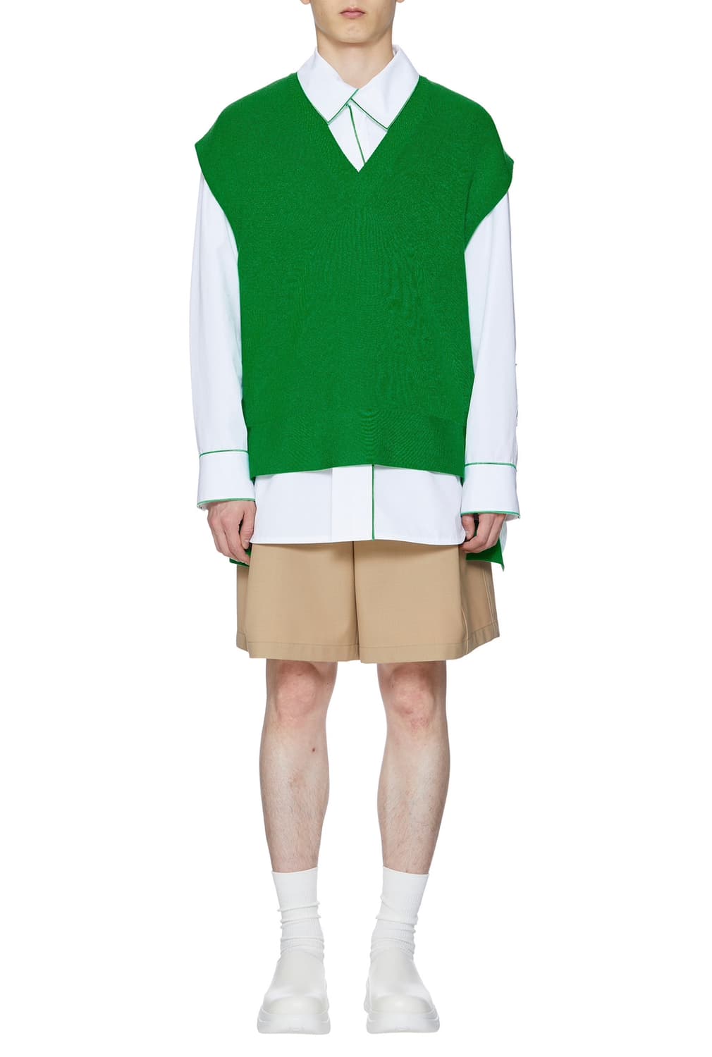 우영미 22ss 그린 니트베스트 50 상품이미지2