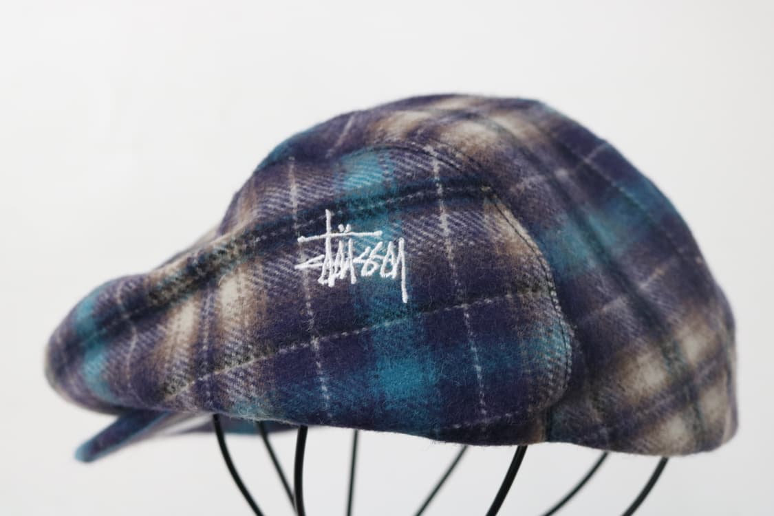 올드 스투시 90s 빈티지 체크 울 헌팅캡 (L/XL) 상품이미지3