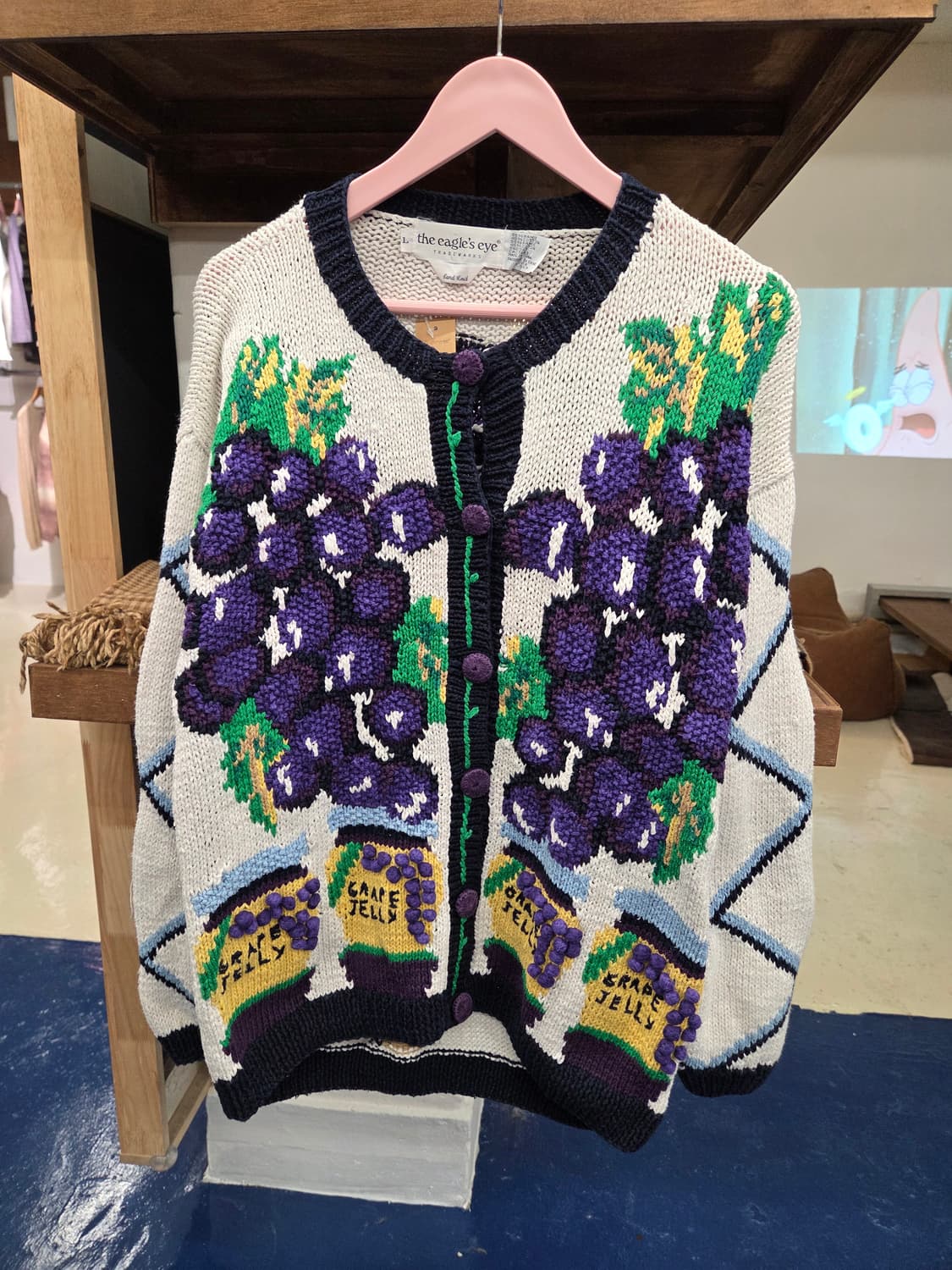 2000s Welchs 웰치스 라운드넥 가디건 상품이미지4