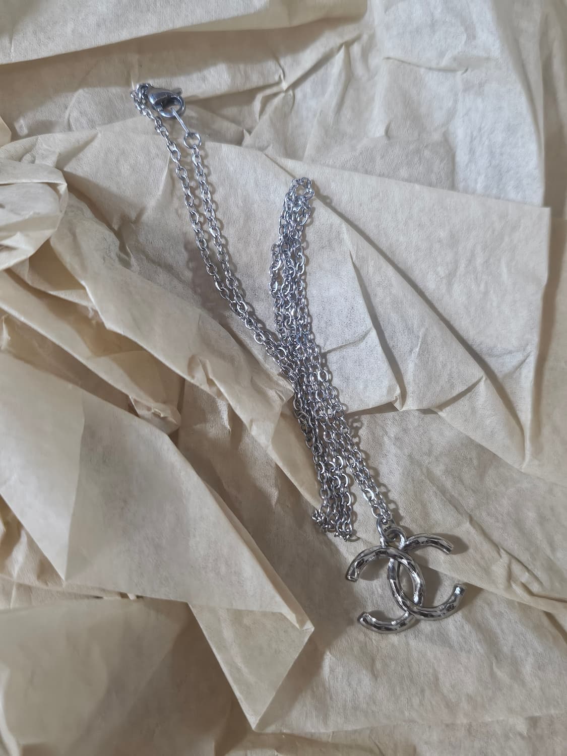 샤넬 정품 스컬 CC 남자 목걸이 남여공용 업사이클링 상품이미지2
