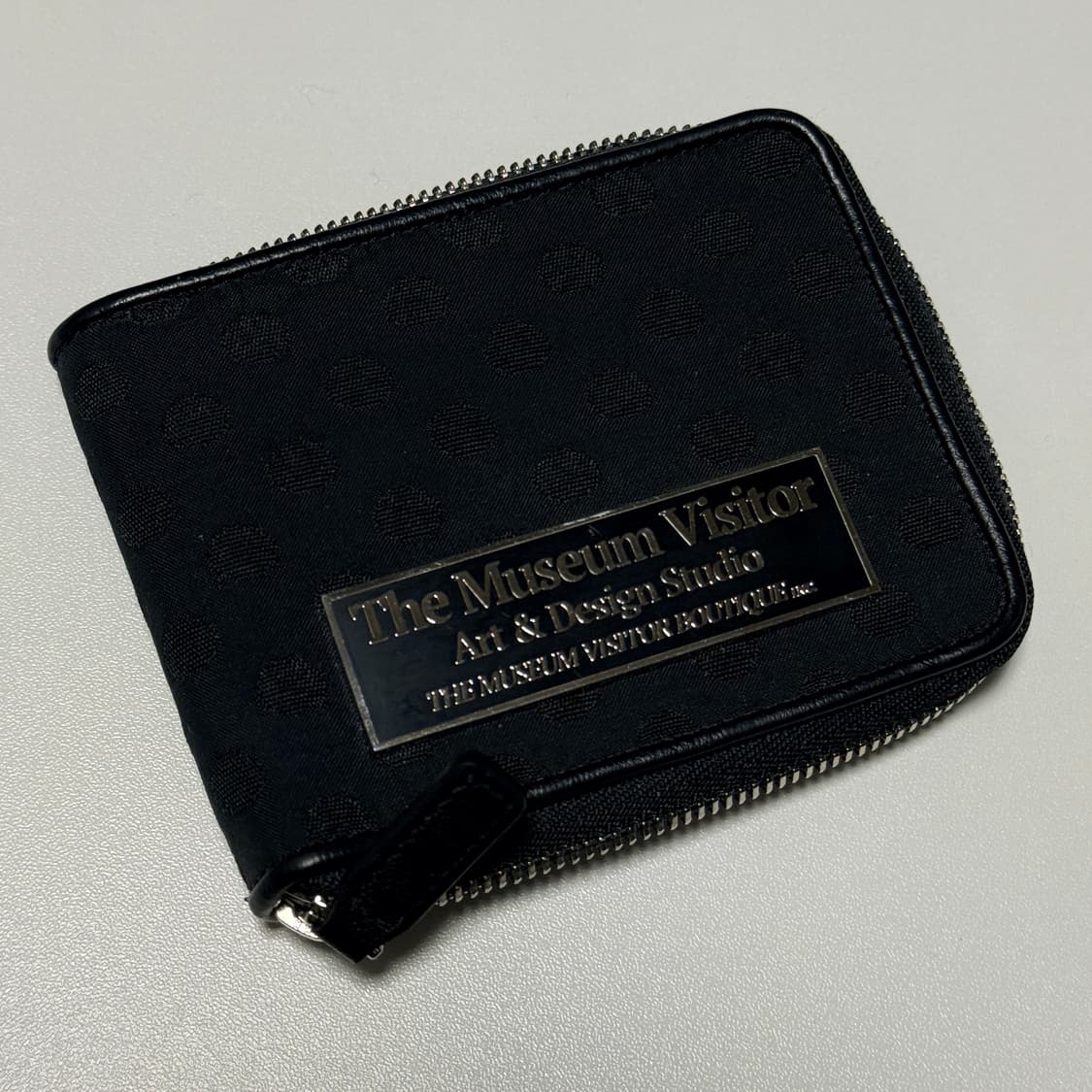 도트 자수 지갑 (Dot embroidery wallet) 블랙 상품이미지5