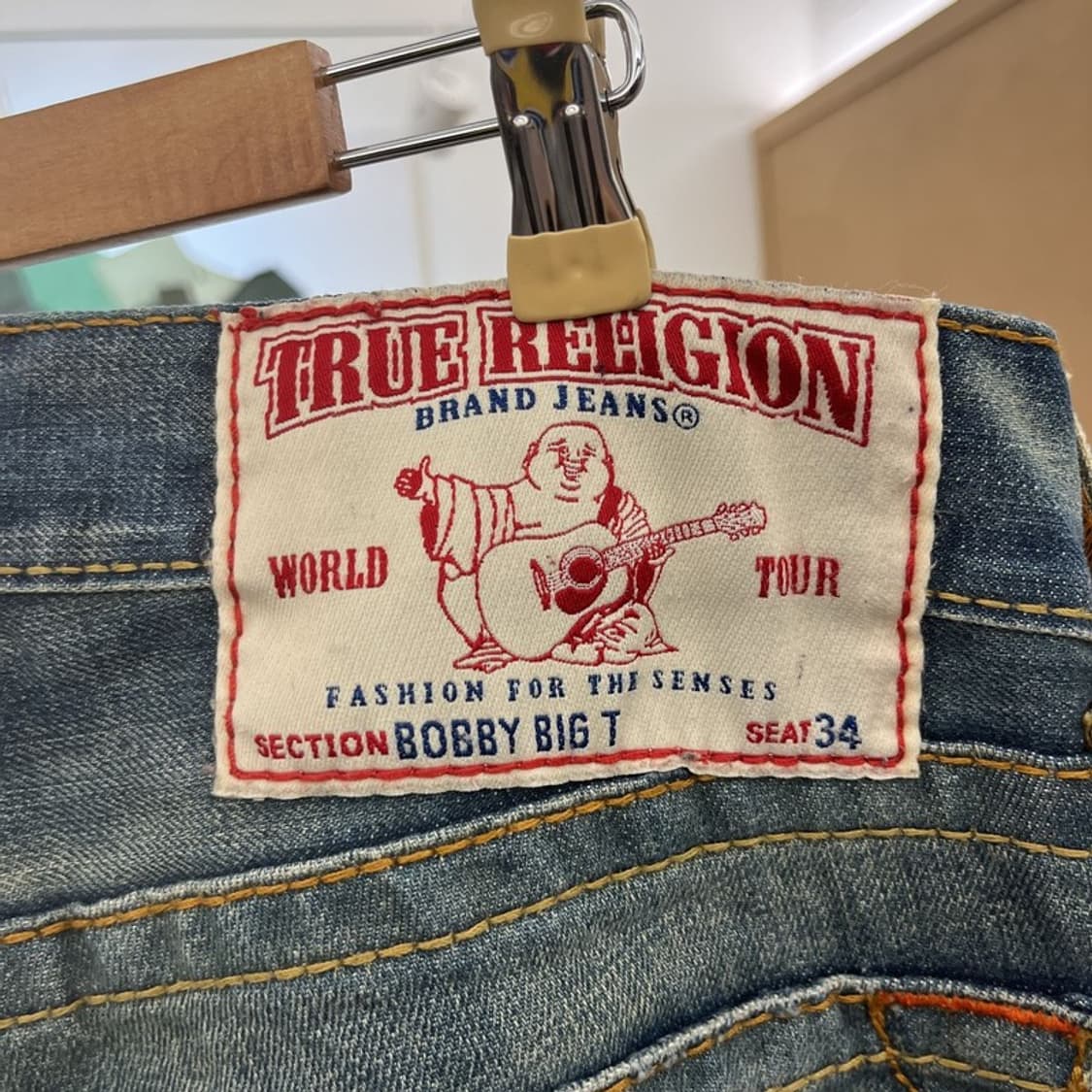 트루릴리전 BOBBY 빅티 레트로 빈티지 데님팬츠 34인치 C10767 상품이미지5