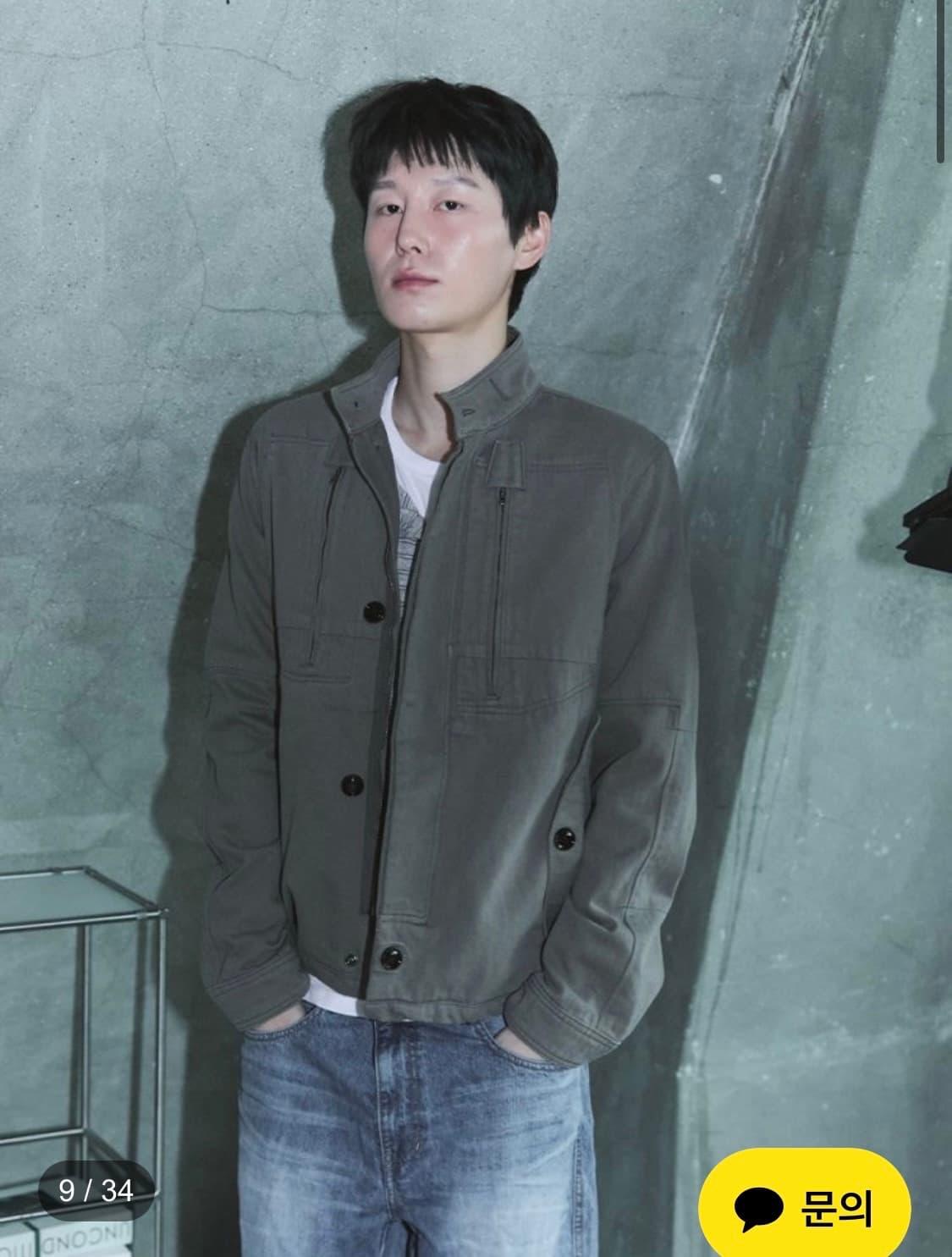 [2]블루썬플라워 빈티지 하이넥 자켓 상품이미지1