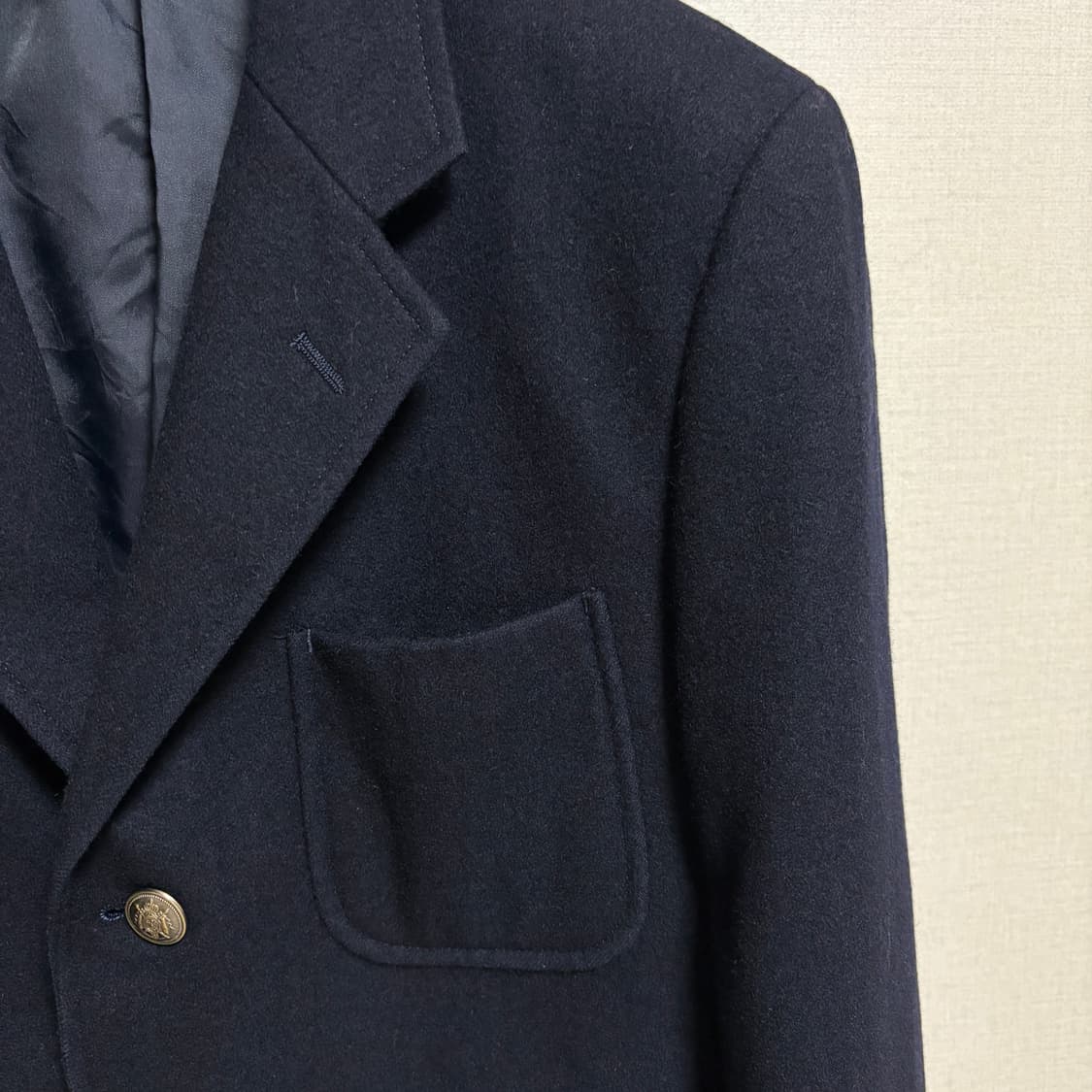 제이프레스 엔틱골드 울 금장 블레이저 자켓 / 네이비, M 상품이미지4