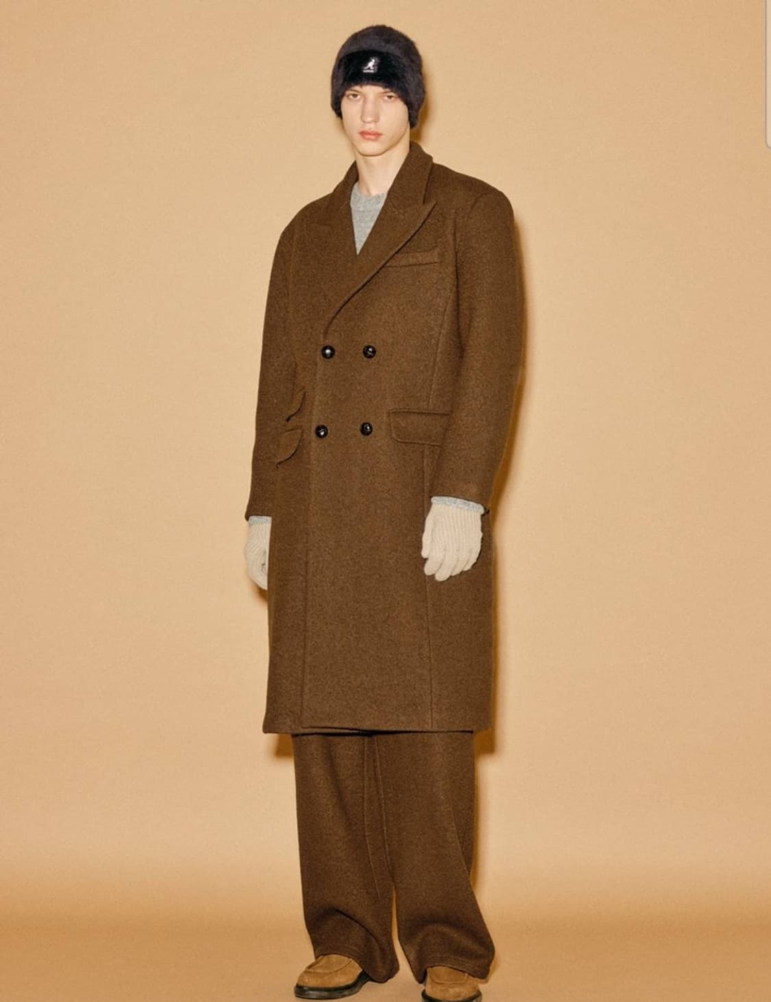 제네럴아이디어 x STND Wool 100% 핀턱 와이드 팬츠
 상품이미지2