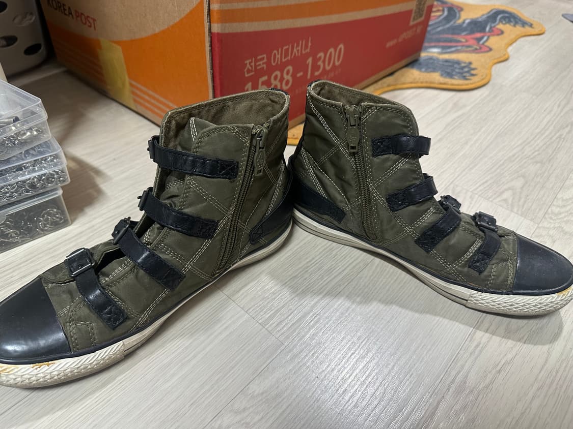 ASH 아쉬 버클 하이탑 스니커즈 255 카키 상품이미지3