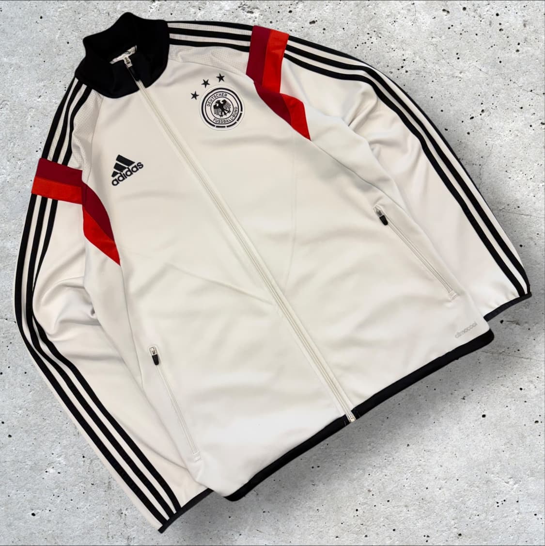 [105] 13-14s 아디다스 독일 축구 트랙탑 져지 화이트 B756 상품이미지1