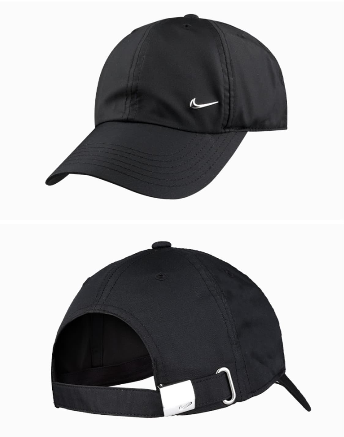 나이키 메탈 스우시 헤리티지86 볼캡 블랙 상품이미지7