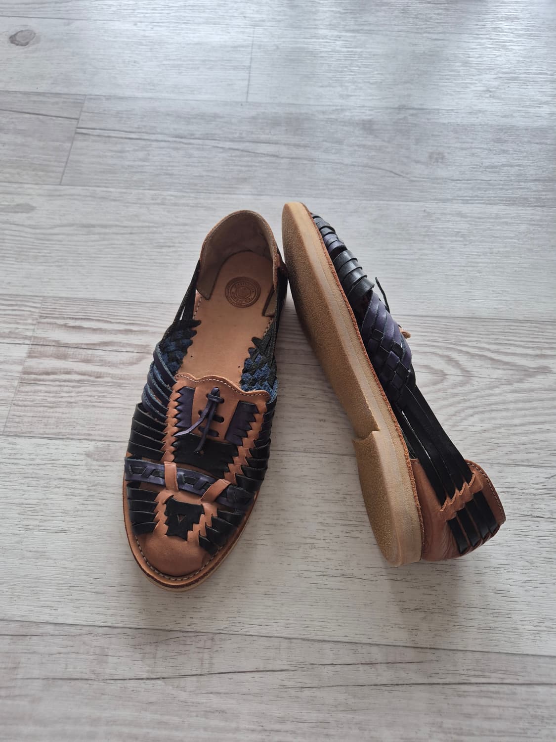 멕시코 후아라체 가죽 신발 상품이미지5