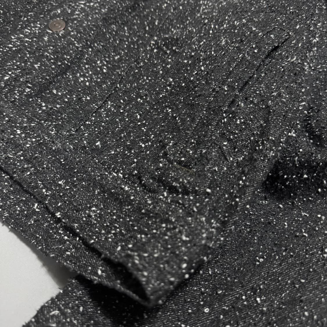 417 EDIPICE 블랙컬러 워시드 데님 부클 트러커 자켓 상품이미지4