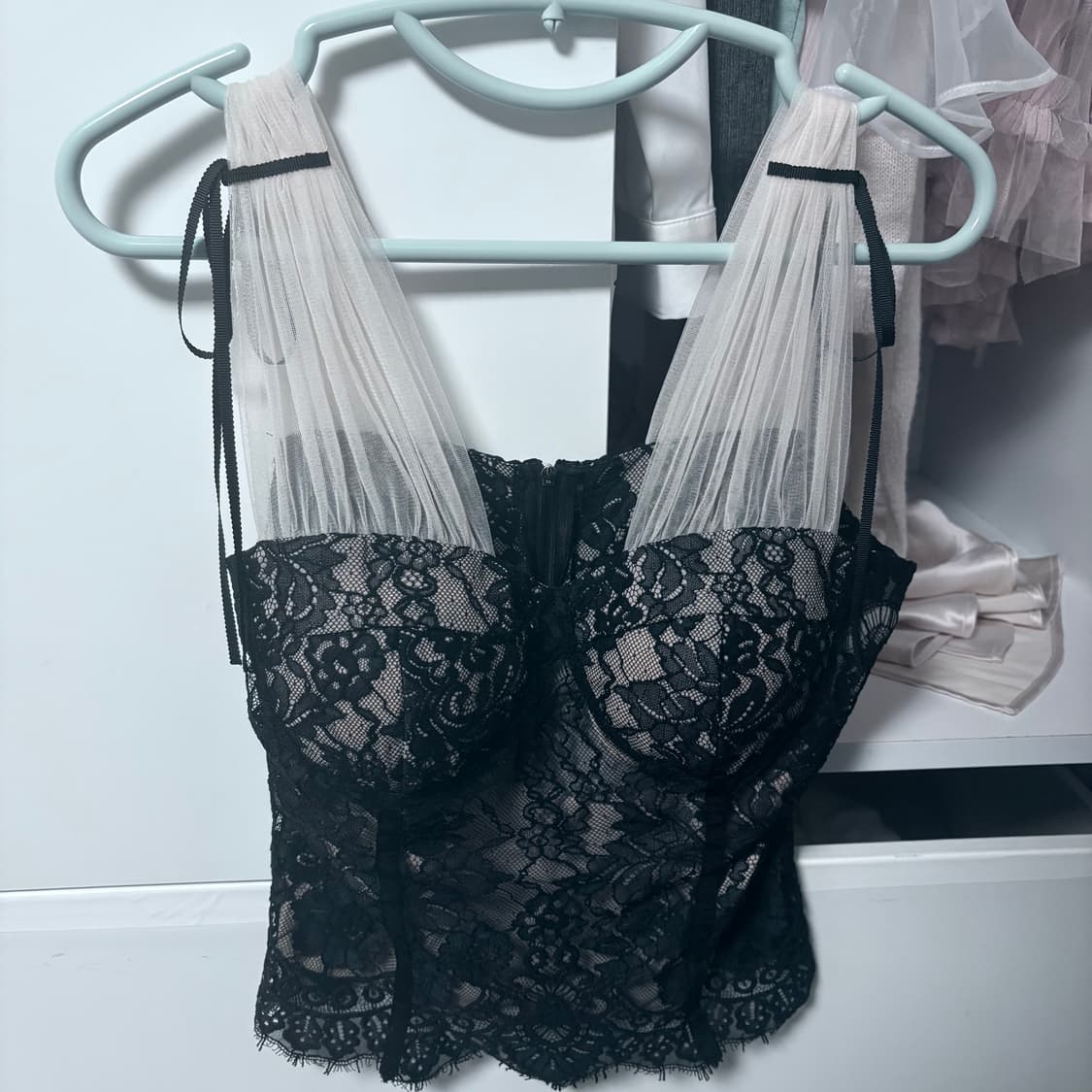 🩵 수입의류 공주옷 레이스 쉬폰 탑 상품이미지2