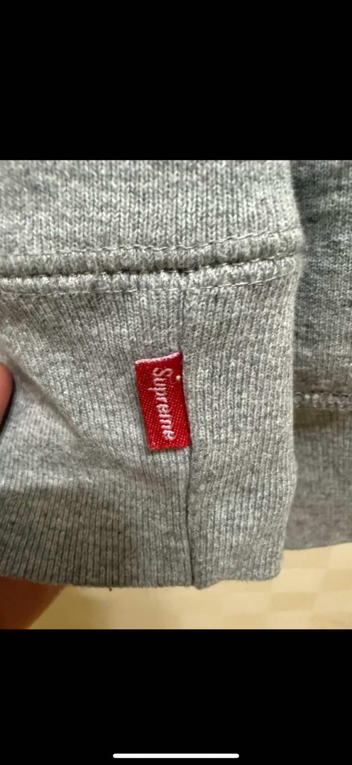Supreme 그레이 후드 상품이미지2