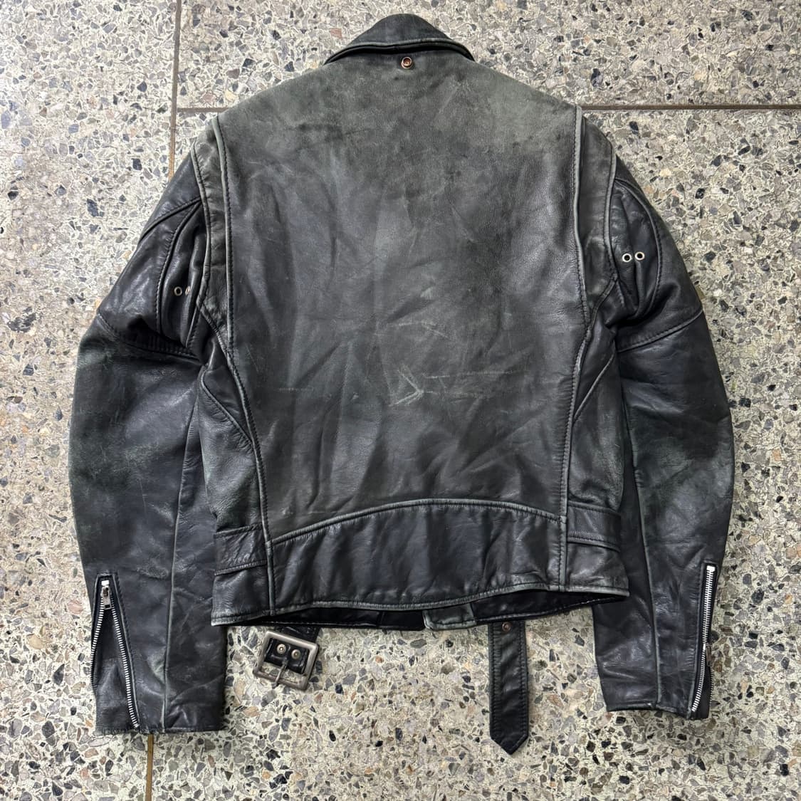 [S] 90s Schott Perfecto 가죽 라이더 자켓 상품이미지2