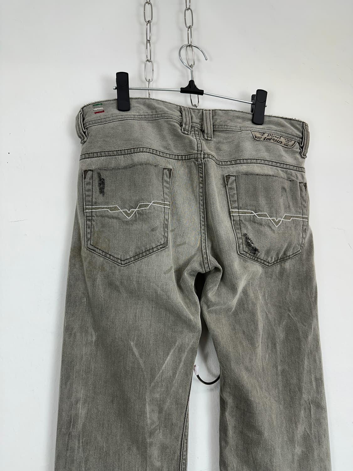 Diesel Safado Distressed Gray Denim 상품이미지8