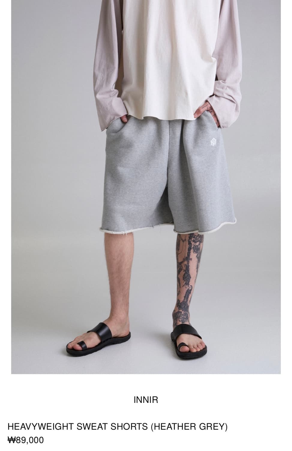 INNIR 이니어 헤비웨이트 스웻 쇼츠 상품이미지4