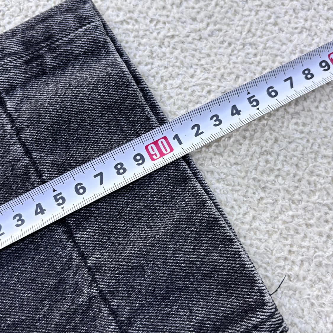 US(s) 가먼트레이블 블랙 데님 팬츠 0424E 상품이미지7