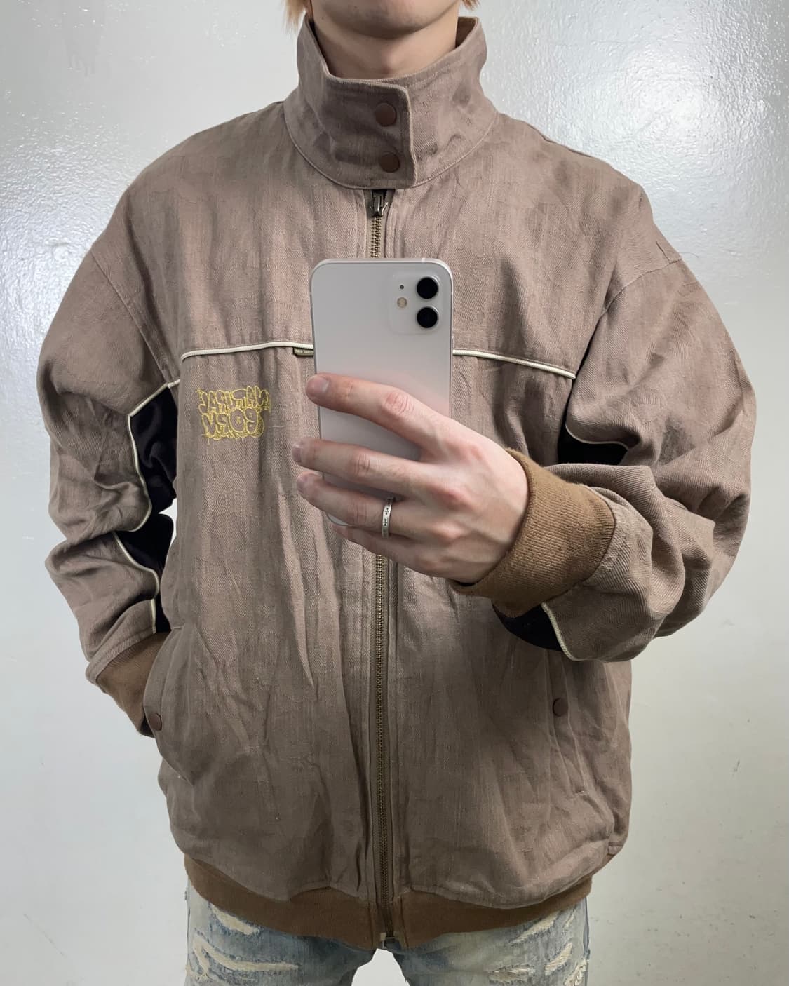 jpn 베이지 봄버자켓 상품이미지2