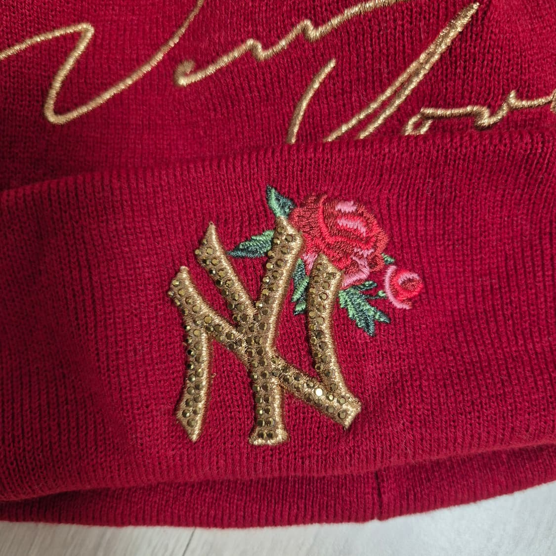 (새상품급) MLB 뉴욕양키스 방울 비니 상품이미지2