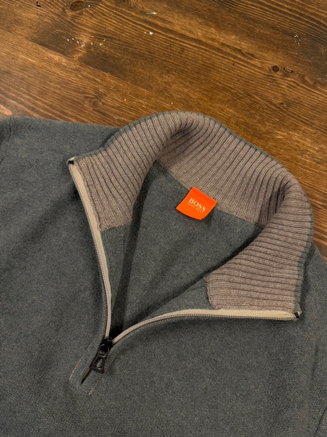 휴고보스 램스울 짚업 니트 100~105 상품이미지10