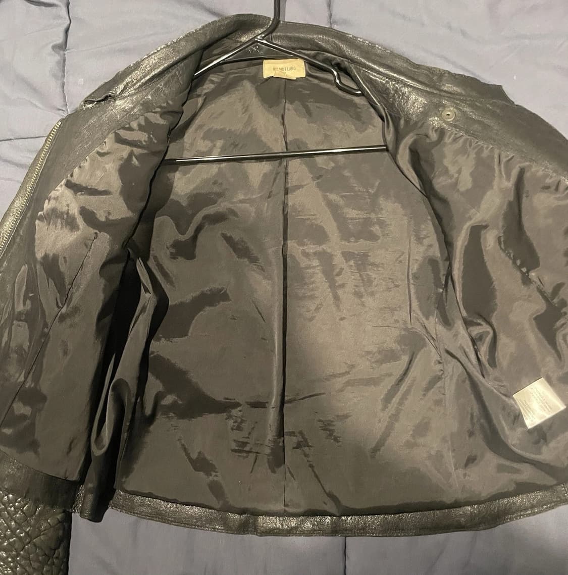 헬무트 랭 텍스처드 레더 모토 자켓 상품이미지5