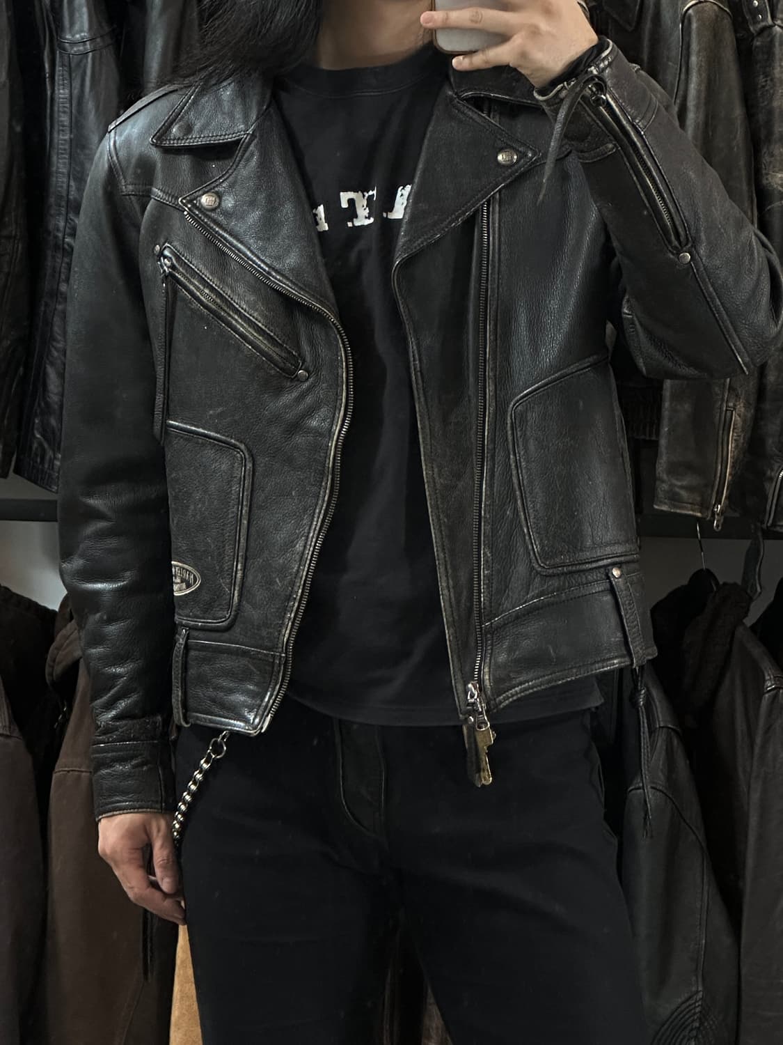 00's 할리데이비슨 레더 라이더 자켓 빈티지 레더자켓 상품이미지3
