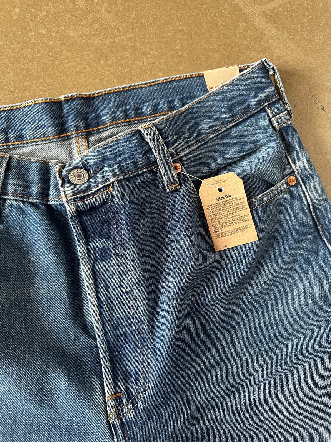 Levis 501 스트레이트 데님 팬츠 w34 상품이미지5
