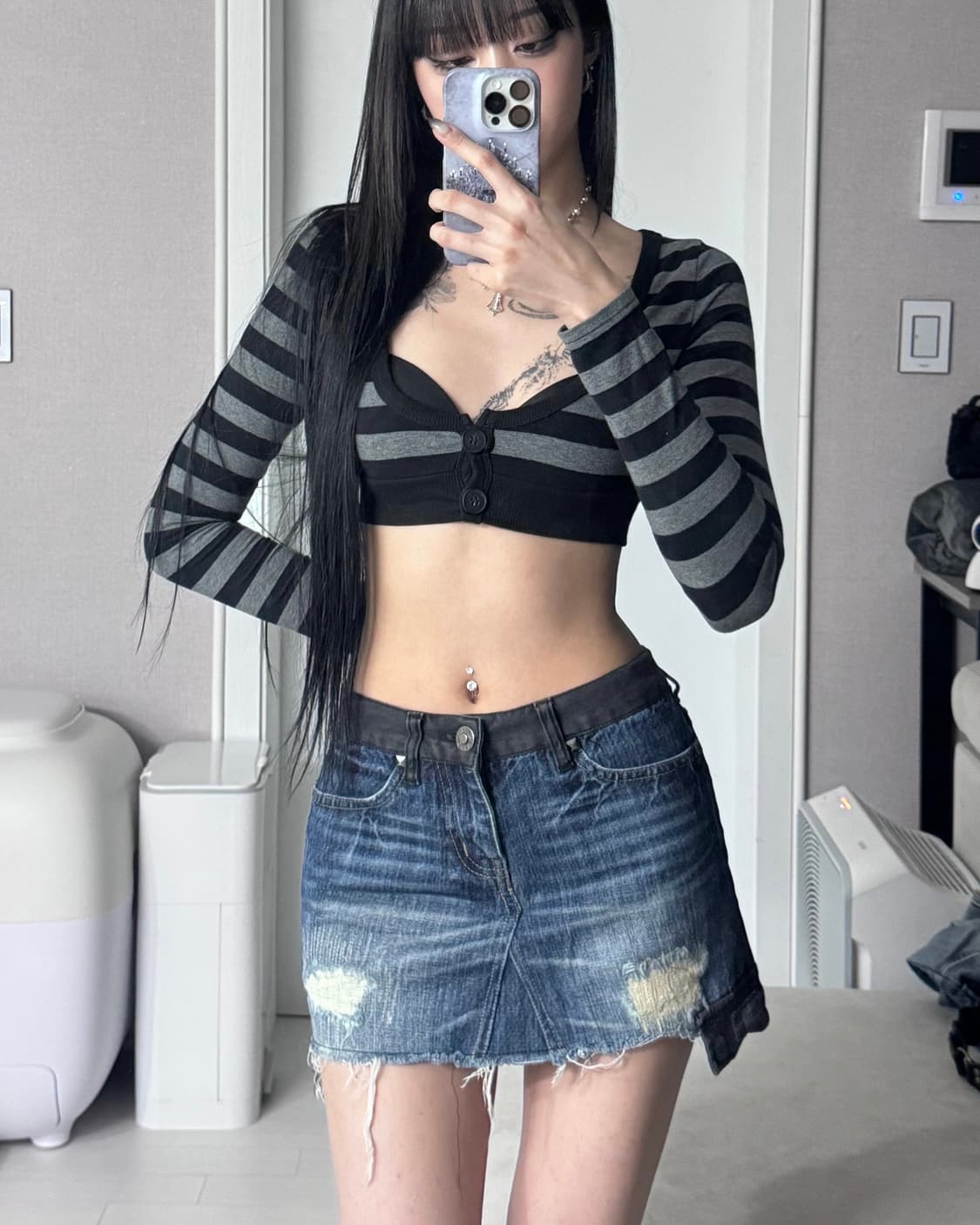 ༒ Back & Side point mini skirt 상품이미지3