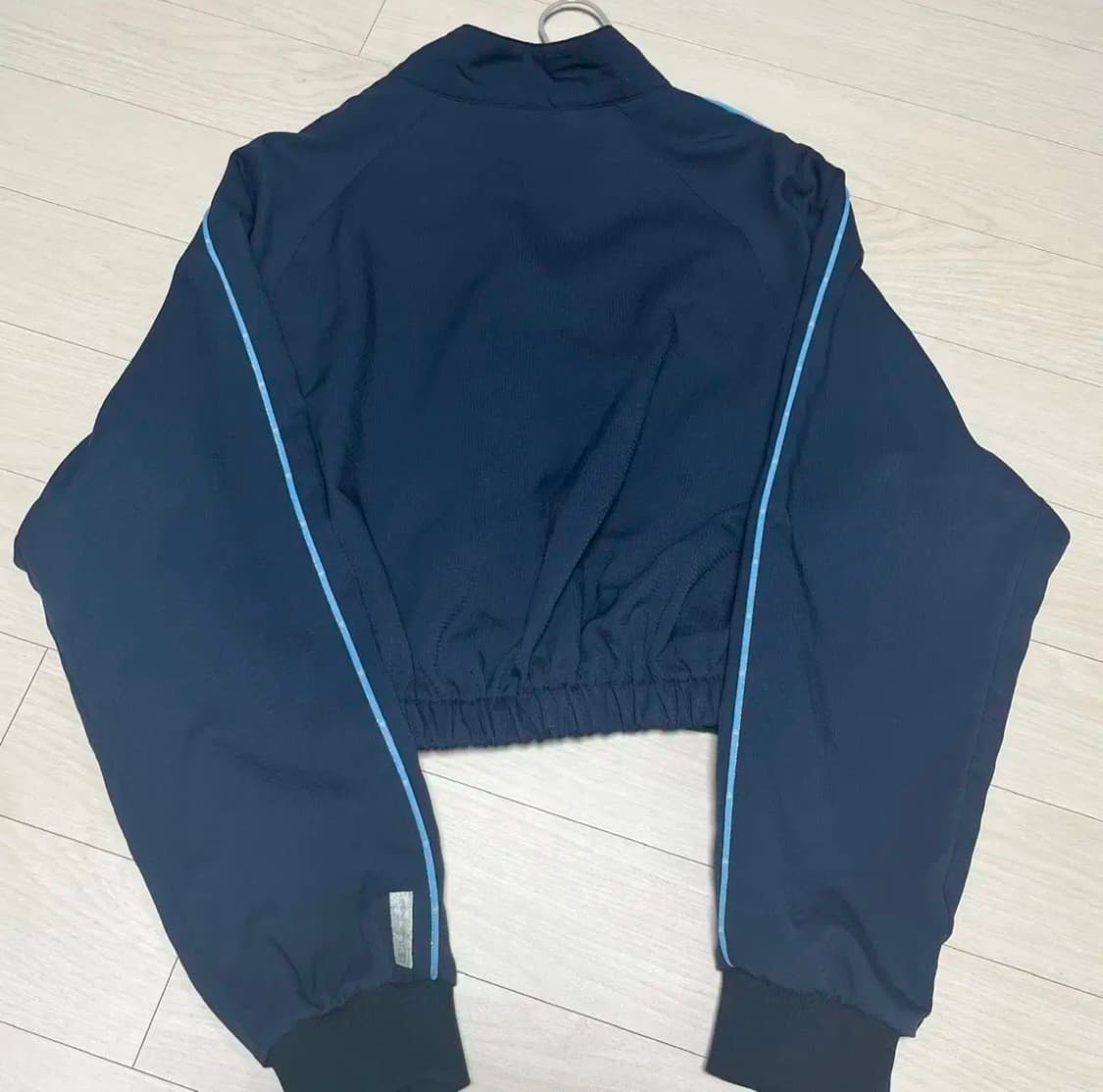 김코디 재미삼아 리폼 크롭 빈티지 커스텀 바막 챔피온 바람막이 집업 상품이미지2