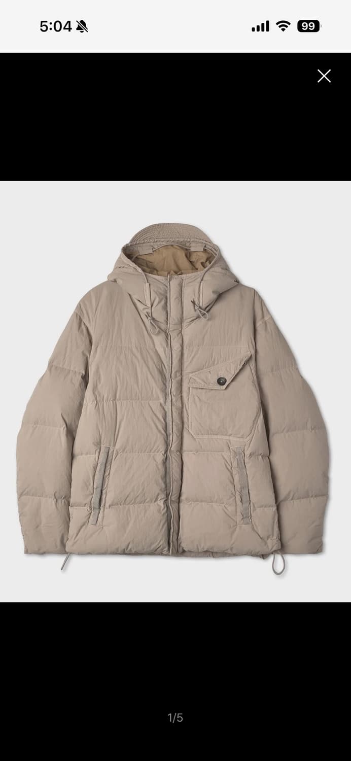 텐씨 서바이벌 다운 105 베이지 상태 극최상!! 상품이미지1