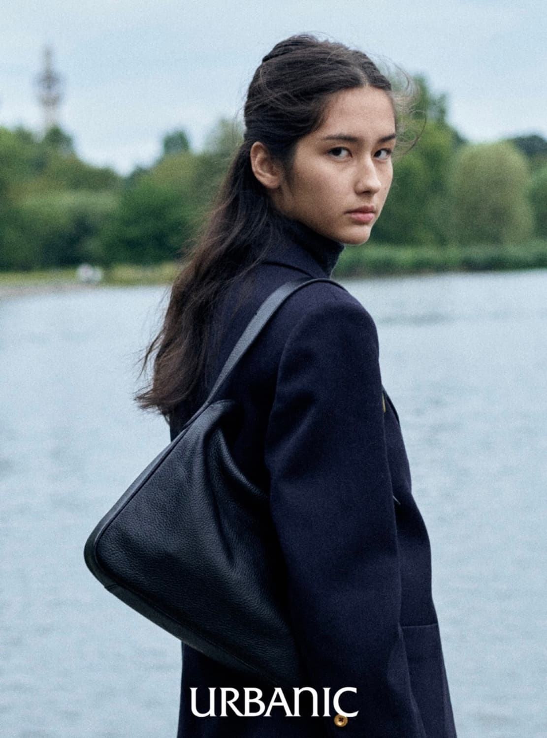 얼바닉 가방 레더 호보백 블랙  상품이미지2