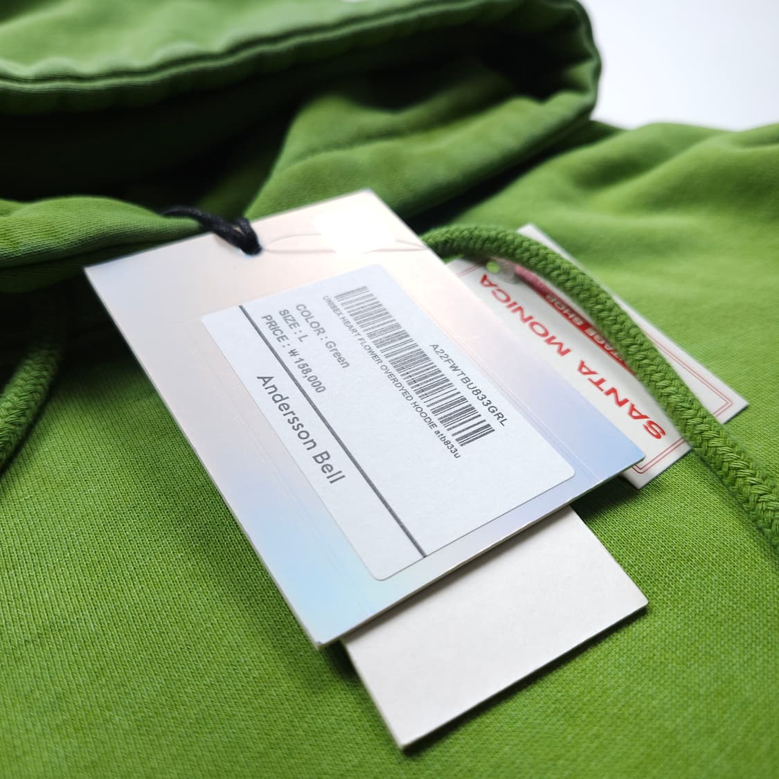 앤더슨벨 하트 플라워 오버다이드 후디 (XL) 상품이미지8