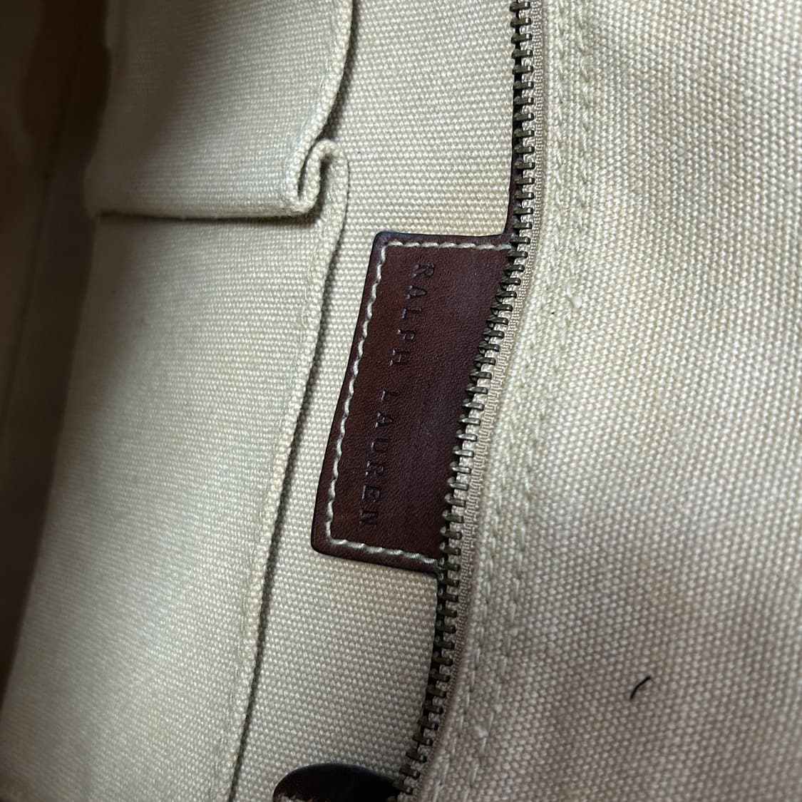 폴로 브라운 빅포니 캔버스백 상품이미지5