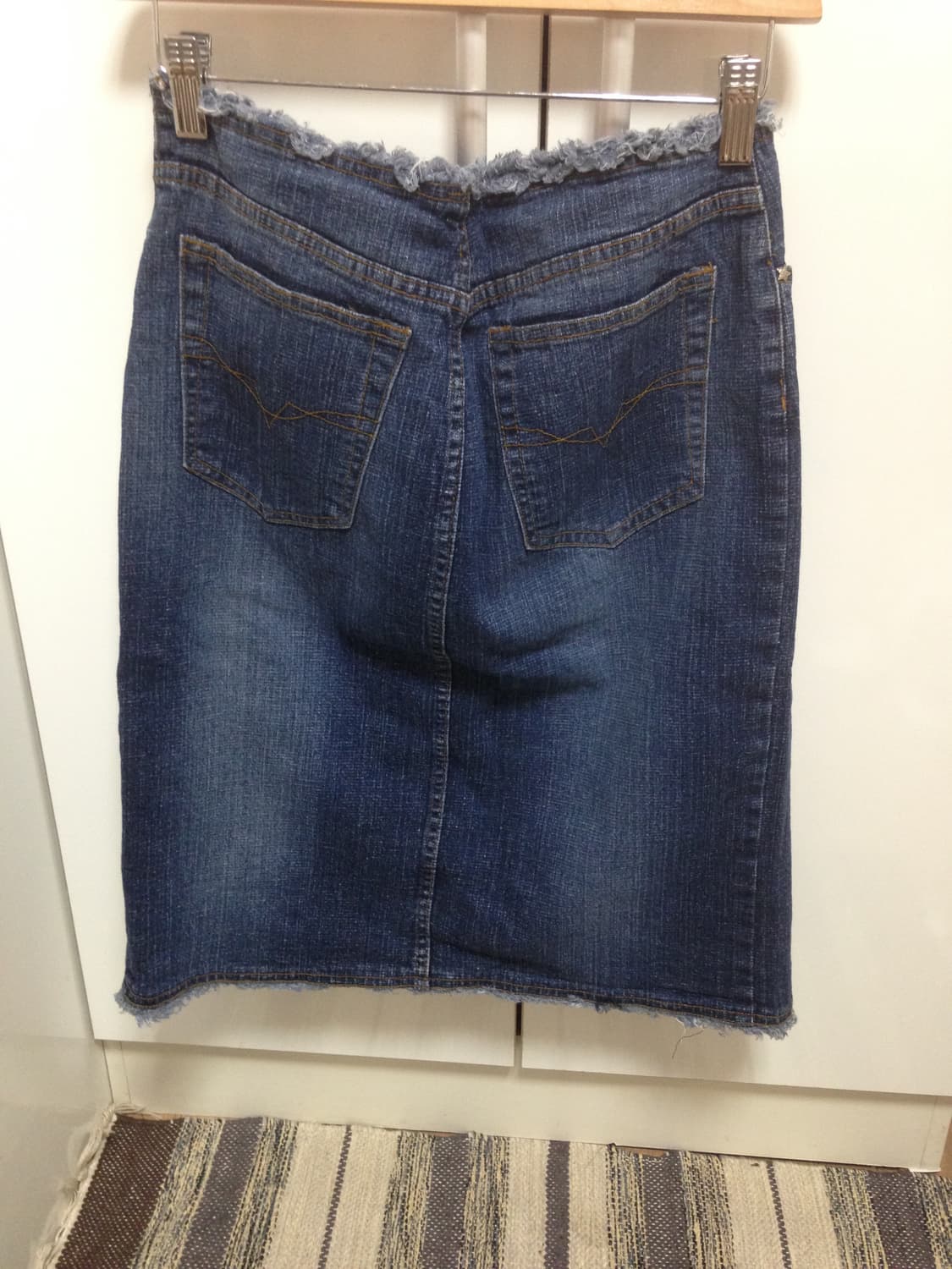Washed denim midi skirt  상품이미지2